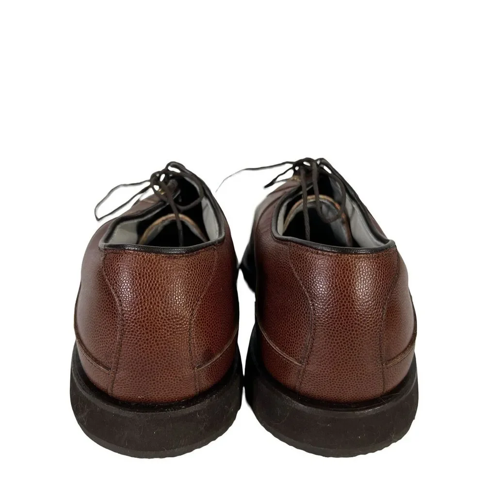 Foot Joy Men's Brown Leather Lace Up Oxford Dress Shoes - 9 - Picture 4 of 8